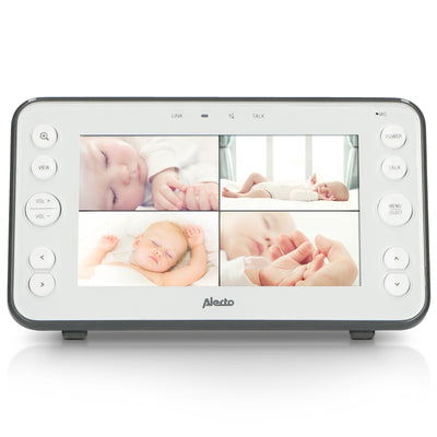 Alecto DVM-150 - Babyphone avec caméra et écran couleur 5", blanc