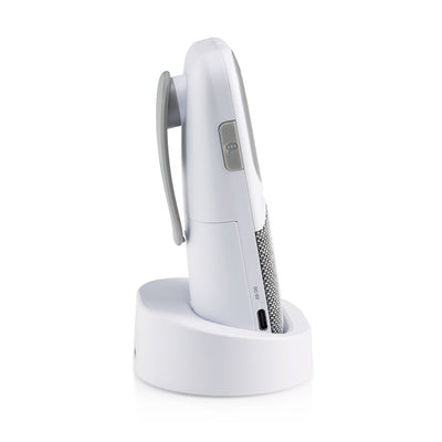Alecto DBX140 - Moderne Full Eco audio babyfoon met heldere DECT-geluidskwaliteit, lange stand-by tijd en nachtlampje - Wit/Grijs