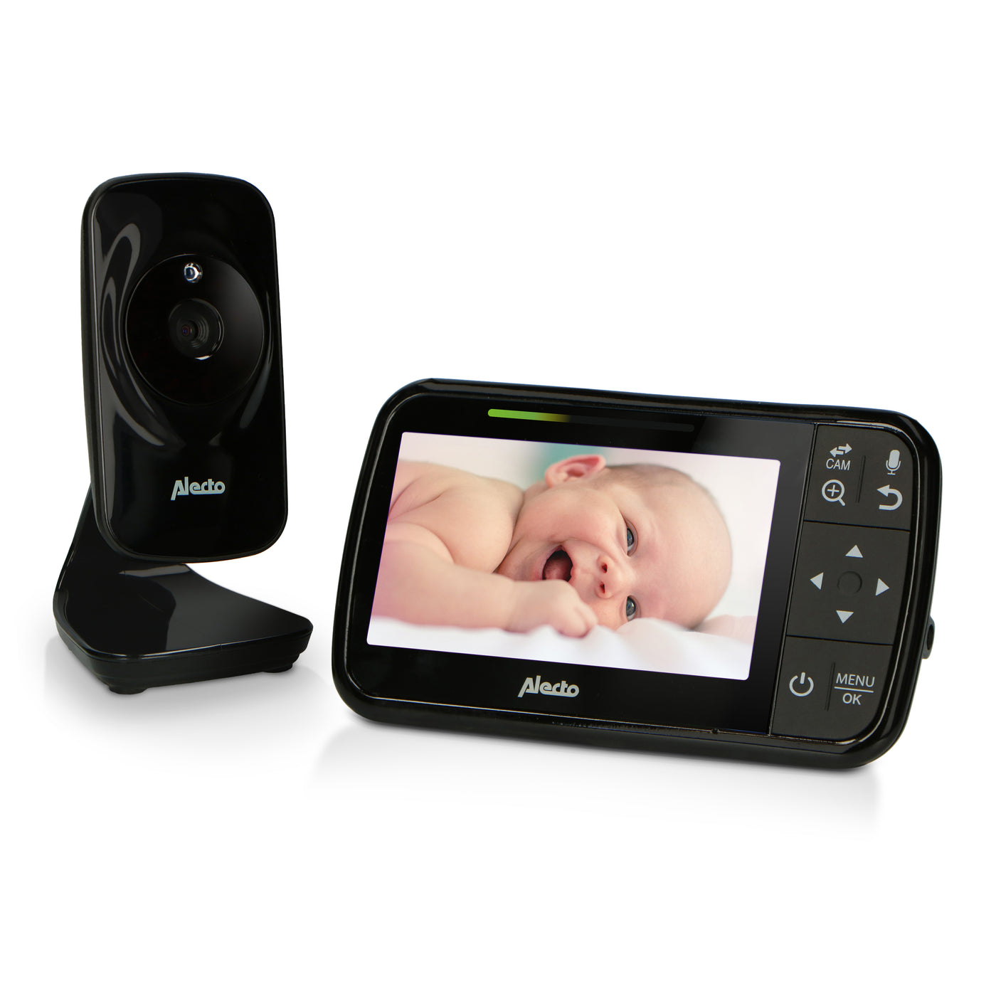 Alecto DVM149 - Babyphone avec caméra et écran couleur 4.3", noir