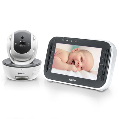 Alecto DVM200M - Babyphone avec caméra et écran couleur 4.3", blanc/anthracite