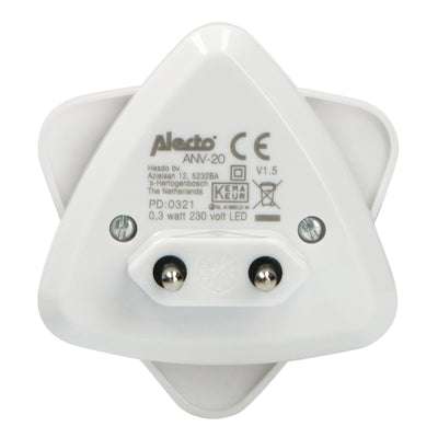 Alecto ANV-20 - Veilleuse LED automatique, blanc