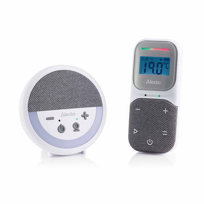Alecto DBX150 – Luxe Full Eco DECT audio babyfoon met projector, slaapliedjes en nachtlampje – Wit/Grijs