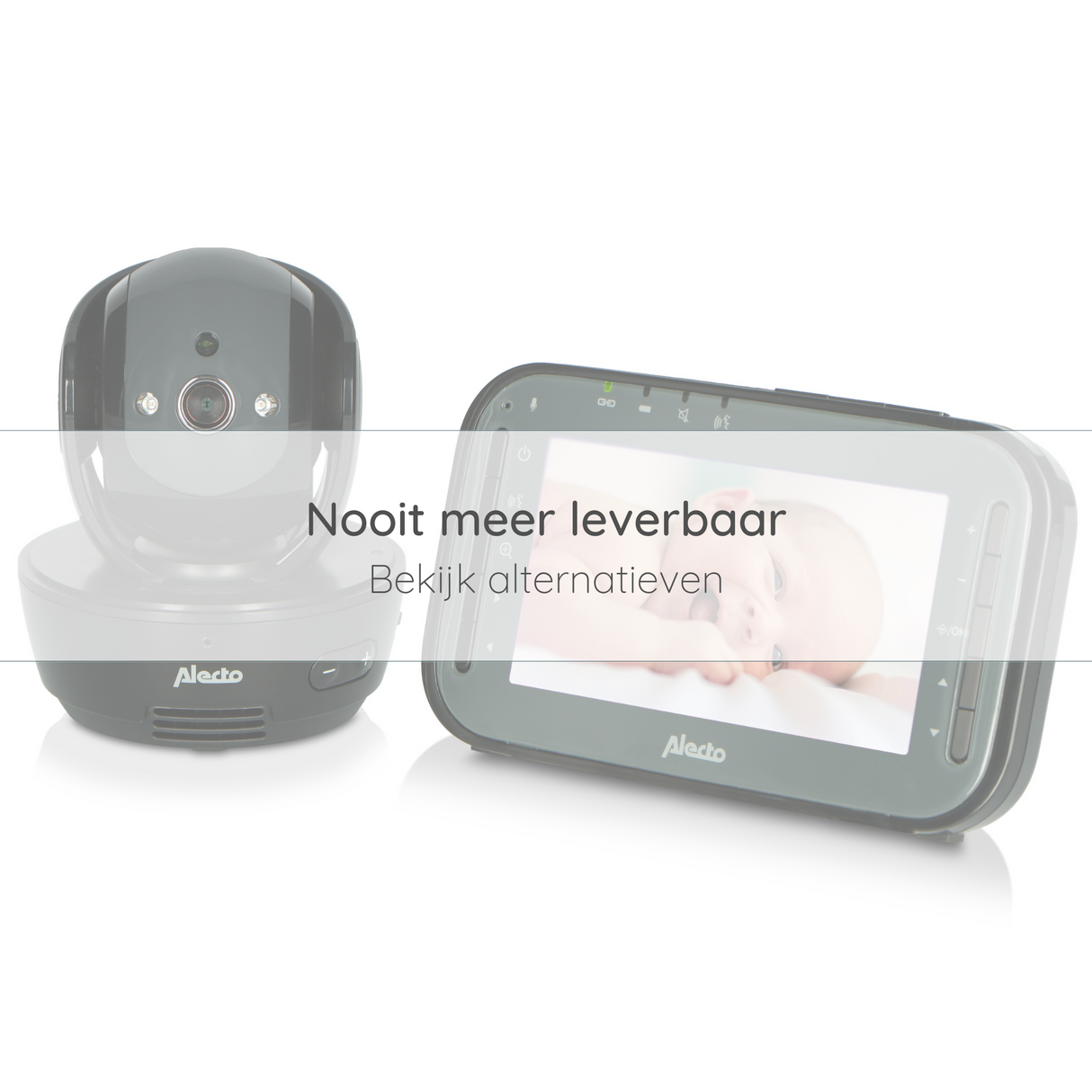 Alecto DVM200BK - Babyfoon met camera en 4.3" kleurenscherm, zwart