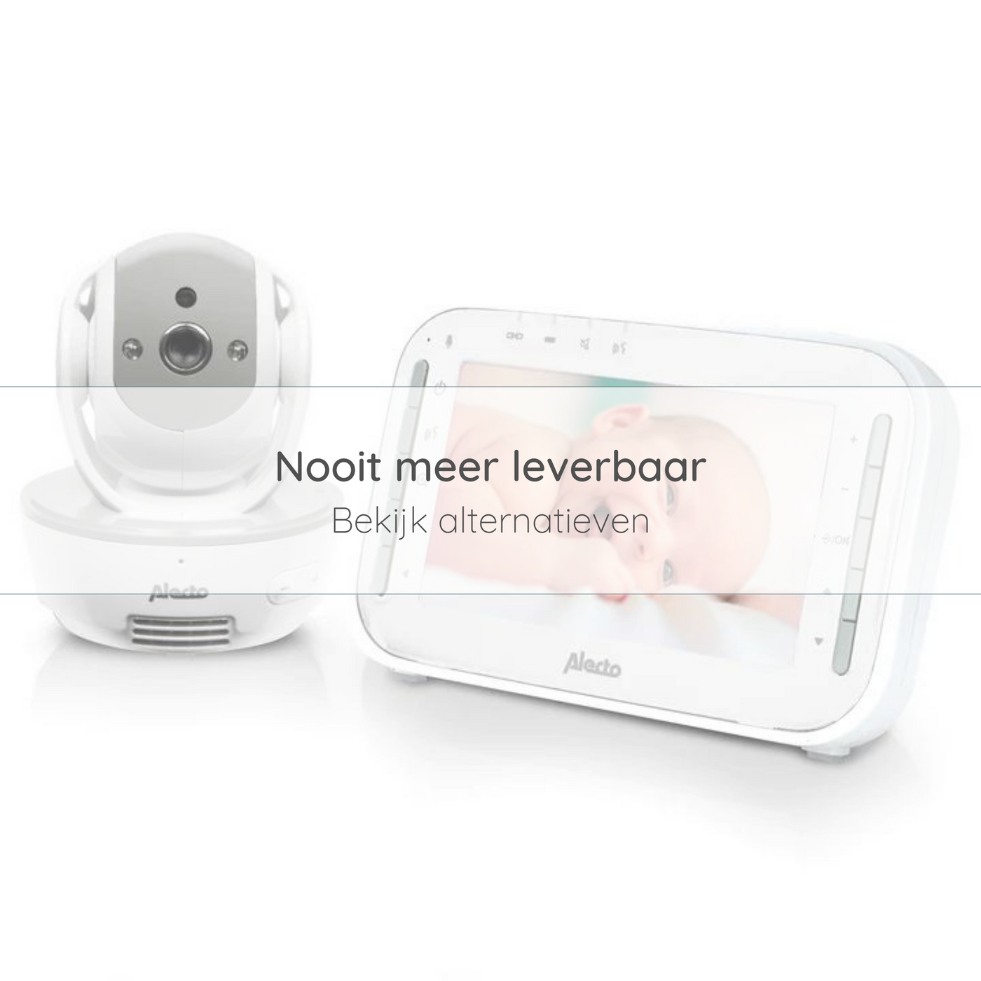 Alecto DVM-200GS - Video baby monitor with 4.3" colour display, white/grey
