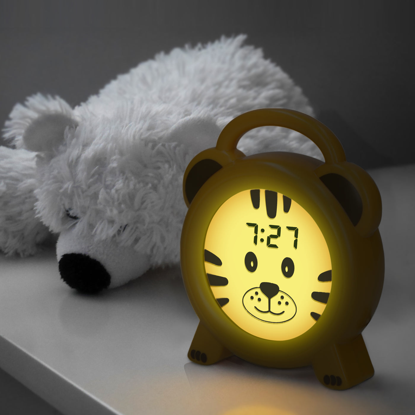 Alecto BC100TIGER - Sleep trainer, night light and alarm clock, tiger