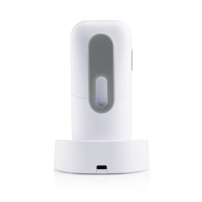 Alecto DBX140 - Moderne Full Eco audio babyfoon met heldere DECT-geluidskwaliteit, lange stand-by tijd en nachtlampje - Wit/Grijs