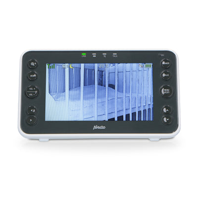Alecto DVM200XL - Babyphone avec caméra et écran couleur 5", blanc/anthracite