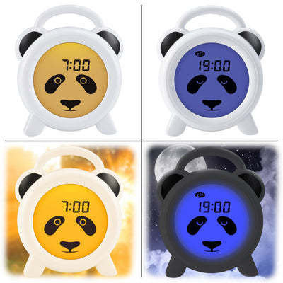 Alecto BC100PANDA - Sleep trainer, night light and alarm clock, panda