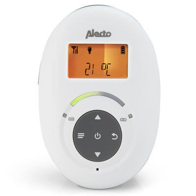 Alecto DBX-125 - Full Eco DECT babyfoon met display, wit/antraciet