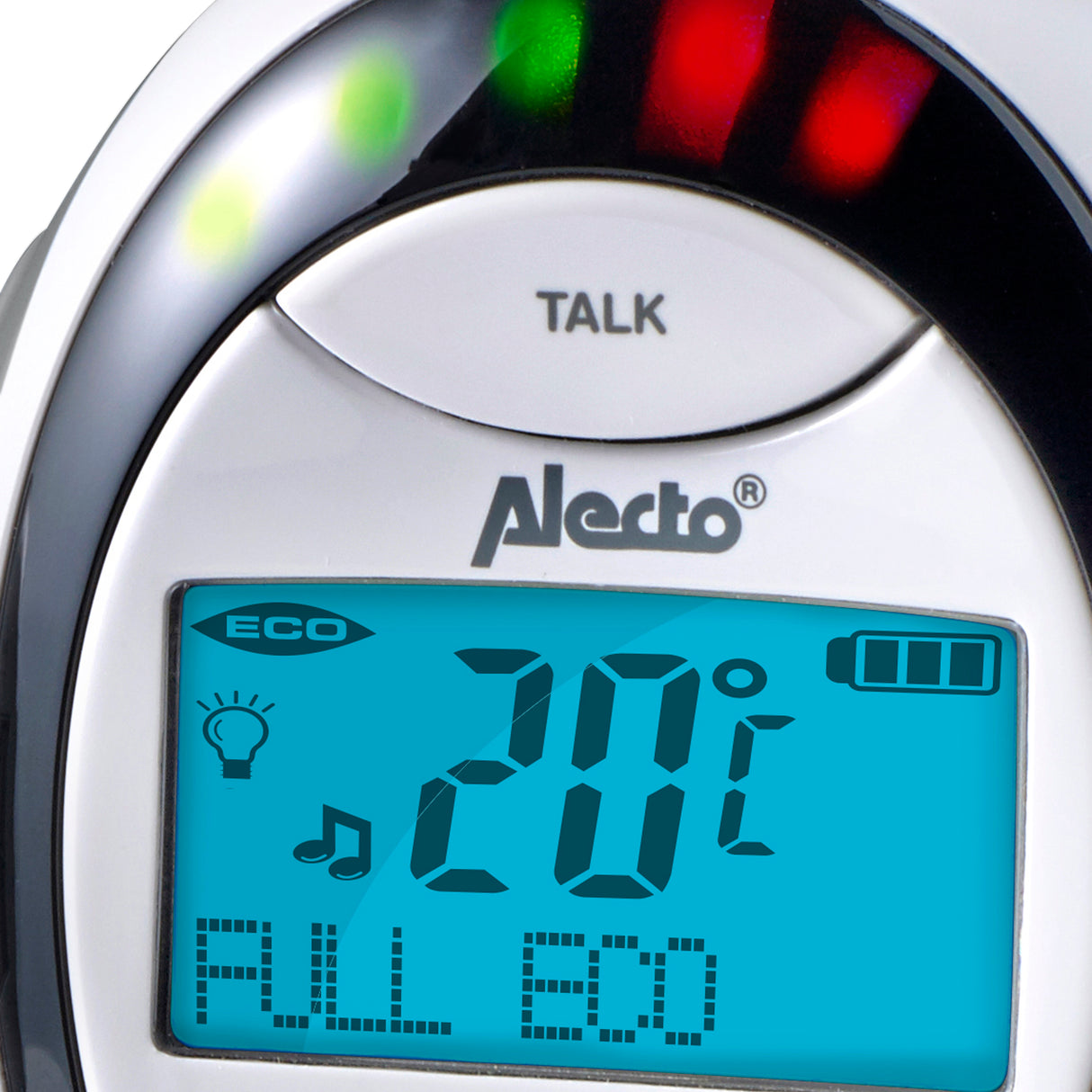 DB-188 LUX - Full Eco DECT babyfoon met display - wit/antraciet
