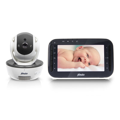 Alecto DVM200M - Babyfoon met camera en 4.3" kleurenscherm, wit/antraciet