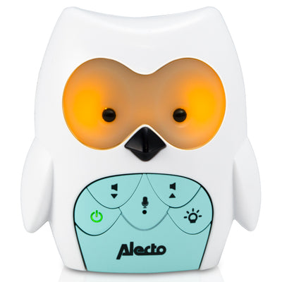 Alecto DBX-84 - DECT babyfoon uil, wit/mint