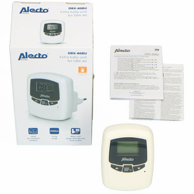 Alecto DBX-80BU - Unité bébé supplémentaire pour DBX-80, blanc/anthracite