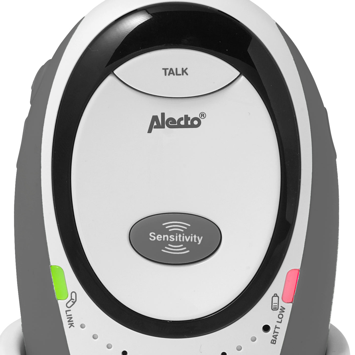 Alecto DBX-85 LIMITED - Full Eco DECT babyfoon, wit/antraciet