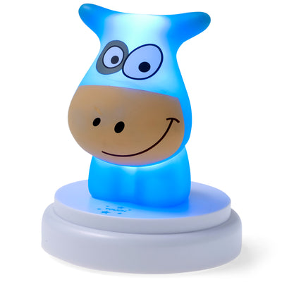 Alecto NAUGHTY COW - LED night light, cow, blue