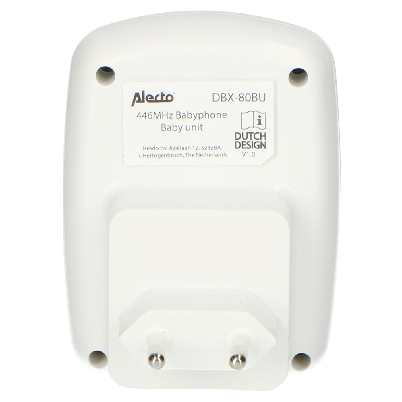 Alecto DBX-80BU - Extra babyunit voor DBX-80, wit/antraciet