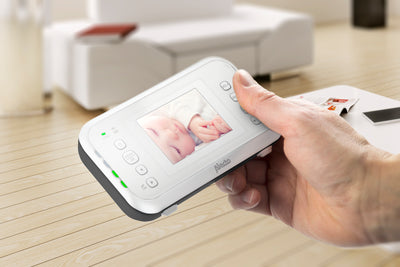 Alecto DVM-73 - Babyphone avec caméra et écran couleur 2.4", blanc/anthracite