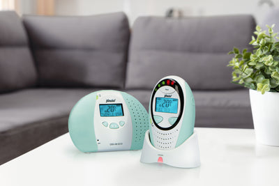 Alecto DBX-88MT - Full Eco DECT baby monitor with display, white/mint green