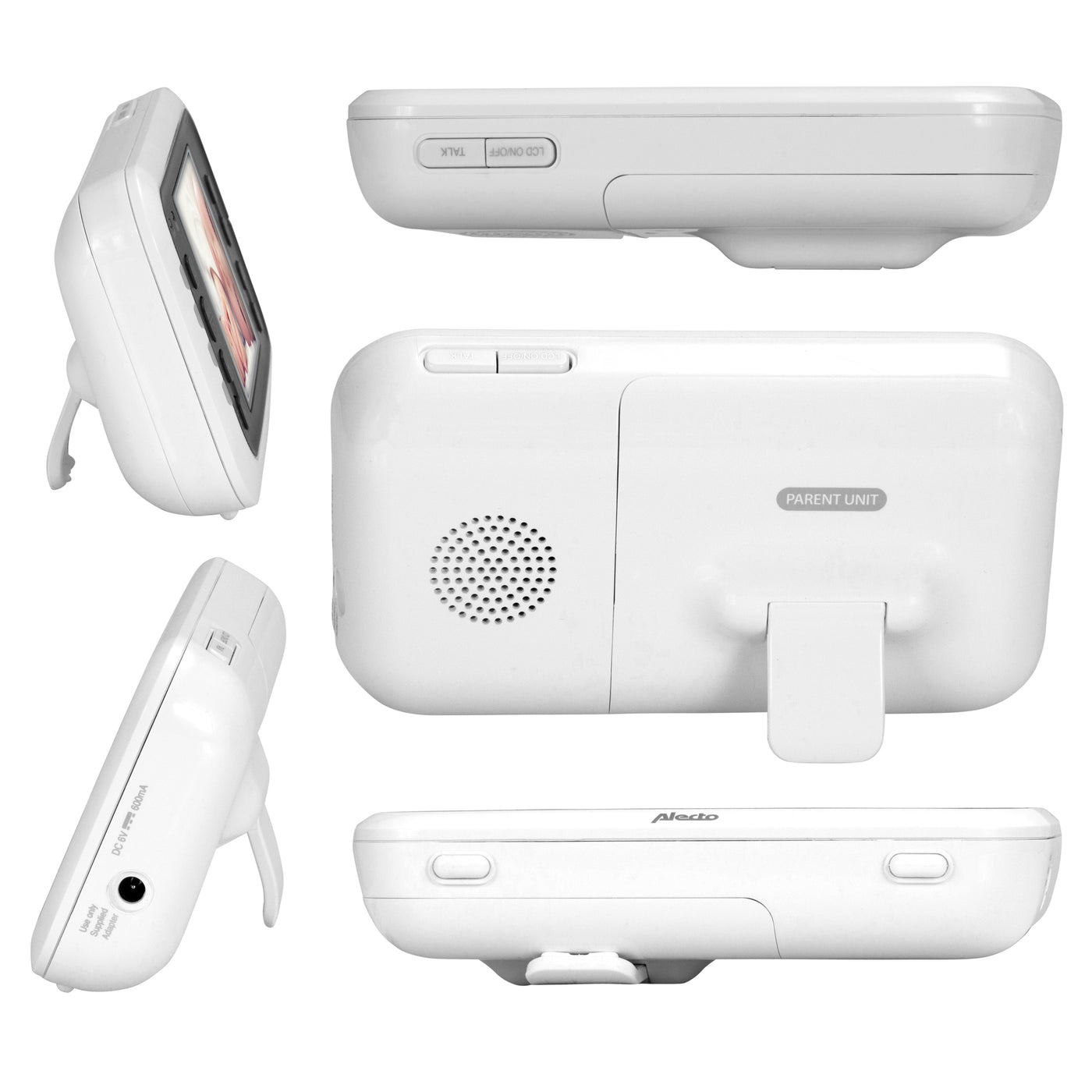 Alecto DVM-77 - Babyphone avec caméra et écran couleur 2.8", blanc/anthracite