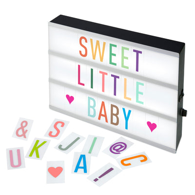 Alecto ALB-01 - LED Lightbox A4, 3 lines, 85 letters and numbers