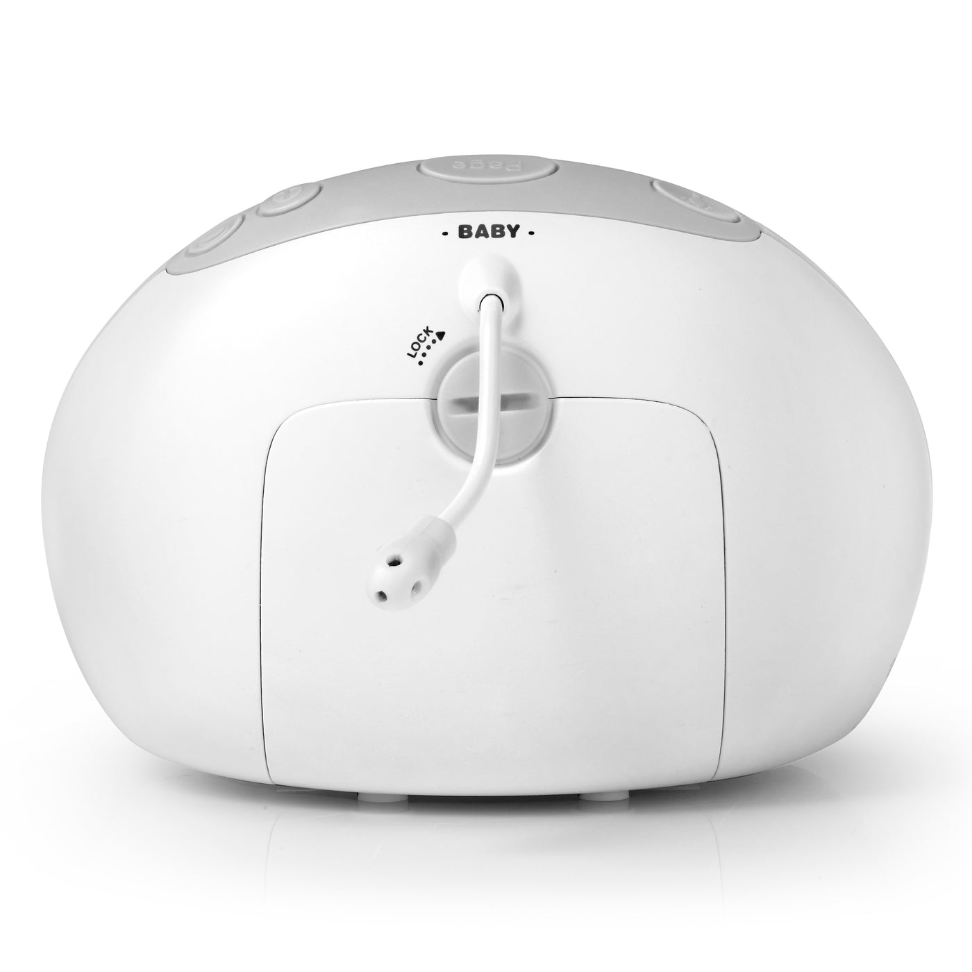 Alecto DBX-88GS - Full Eco DECT baby monitor with display, white/gray
