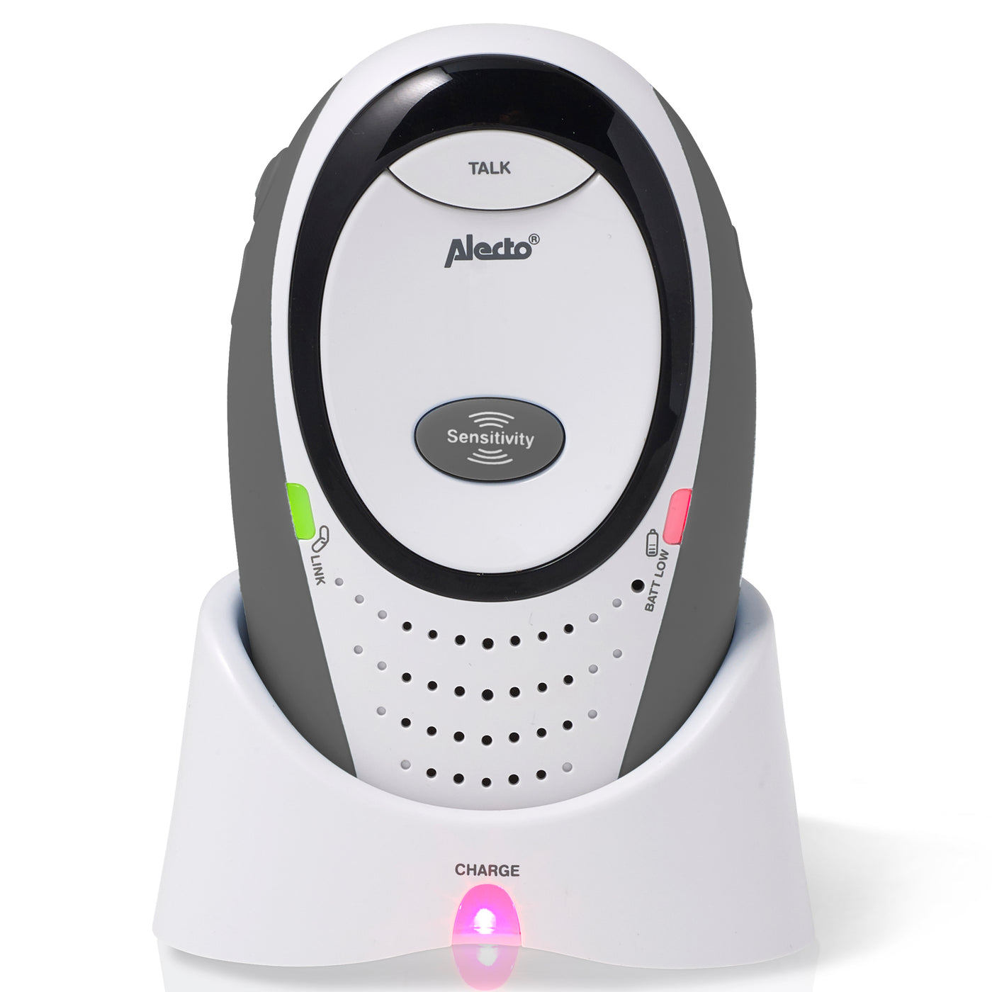 Alecto DBX-85 LIMITED - Full Eco DECT babyfoon, wit/antraciet