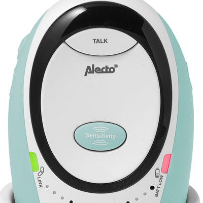 Alecto DBX-85MT - Full Eco DECT babyfoon, wit/mintgroen