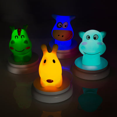 Alecto SILLY HIPPO - LED nachtlampje, nijlpaard, blauw