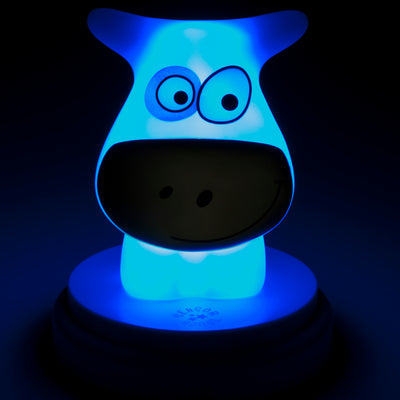 Alecto NAUGHTY COW - LED night light, cow, blue