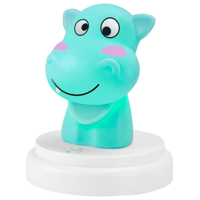 Alecto SILLY HIPPO - LED nachtlampje, nijlpaard, blauw