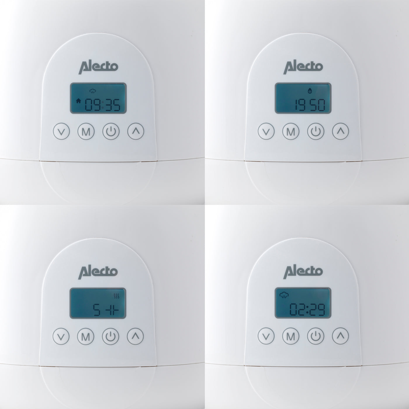 Alecto BW700TWIN - Chauffe-biberon digital duo rapide pour réchauffer, stériliser et décongeler, blanc