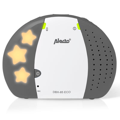 Alecto DBX-85 LIMITED - Full Eco DECT babyfoon, wit/antraciet