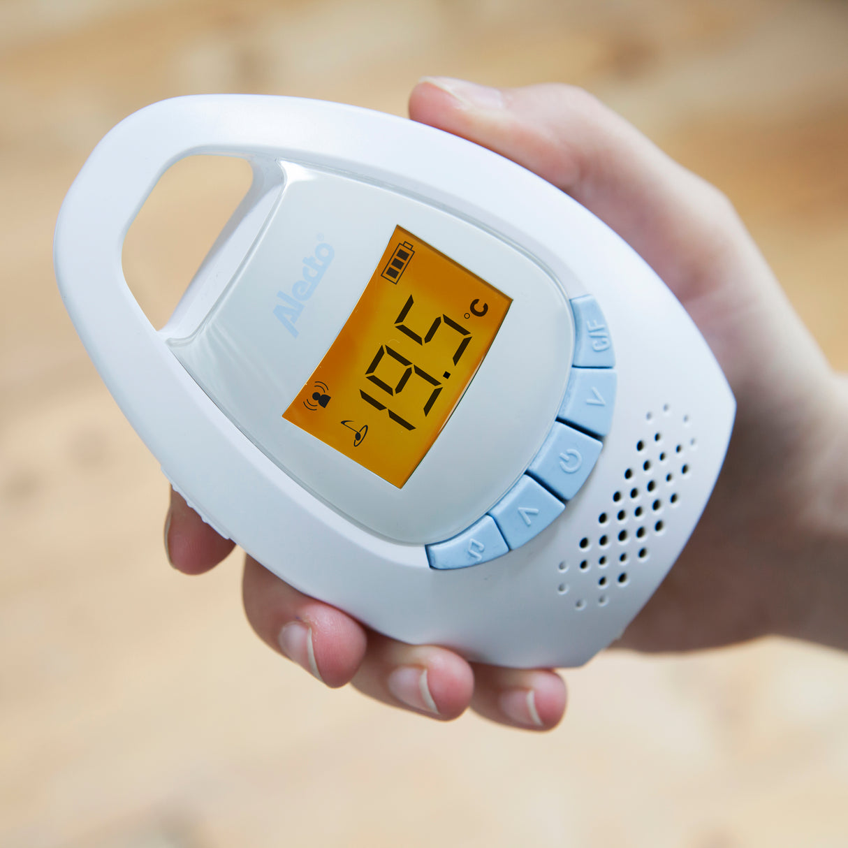 Alecto DBX-20 - Digital baby monitor with display, white/blue