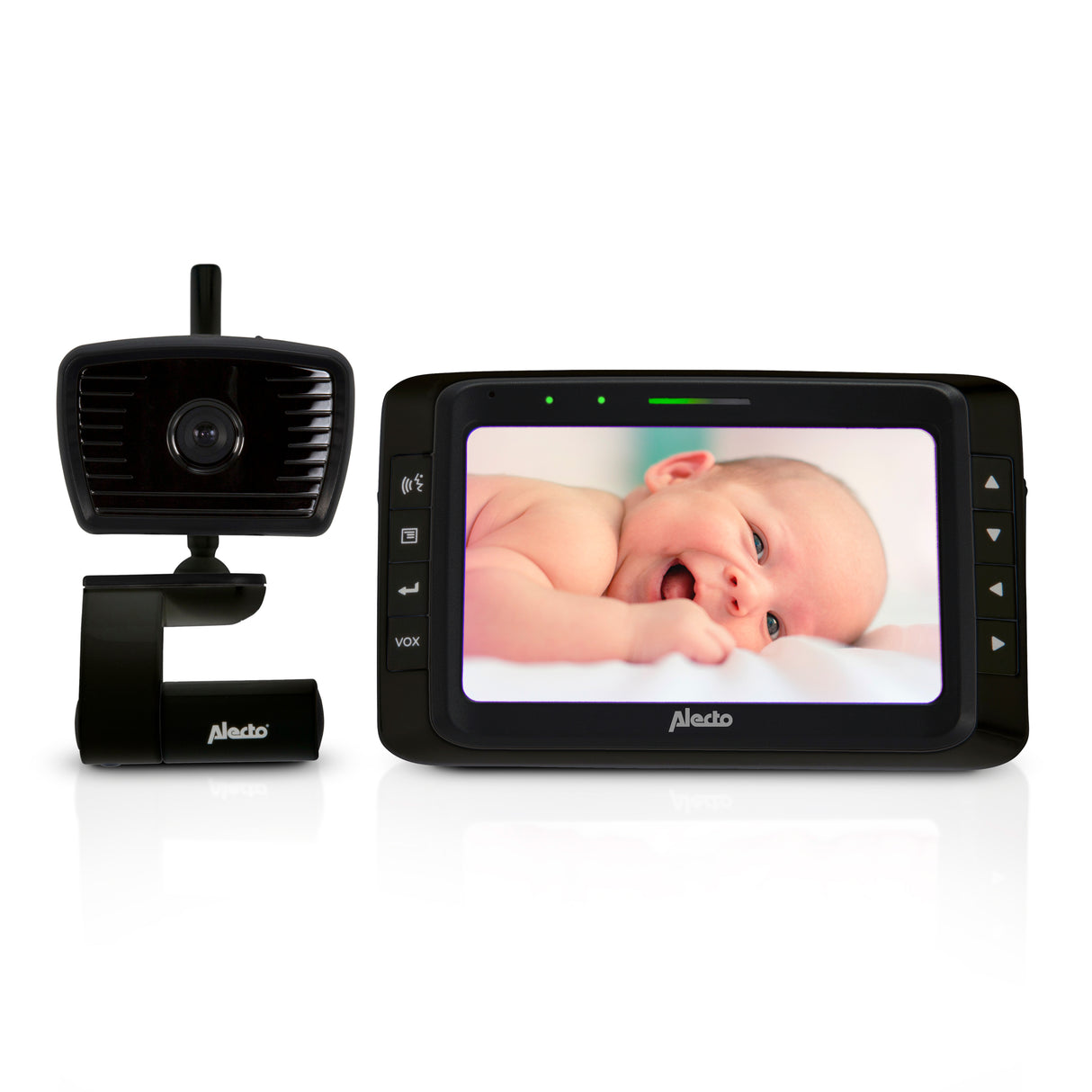Alecto DVM-250ZT - Babyfoon met camera en 5" kleurenscherm, zwart