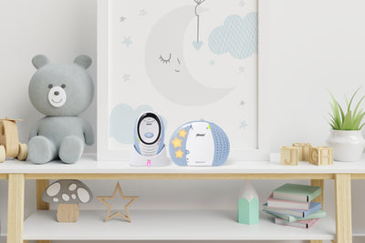 Alecto DBX-85 ECO - Full Eco DECT baby monitor, white/blue