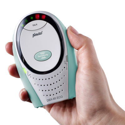 Alecto DBX-85MT - Full Eco DECT babyfoon, wit/mintgroen