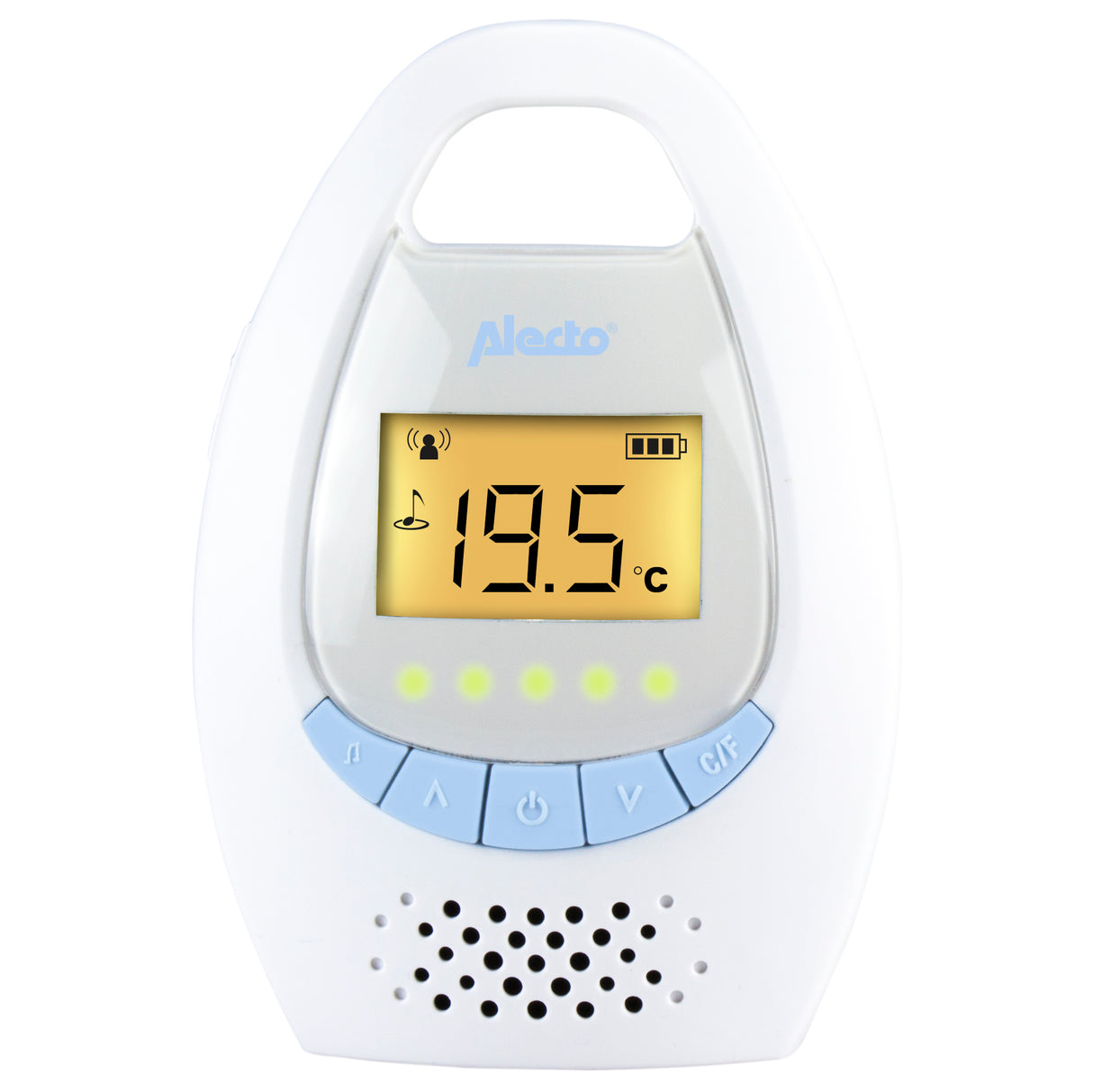 Alecto DBX-20 - Digital baby monitor with display, white/blue