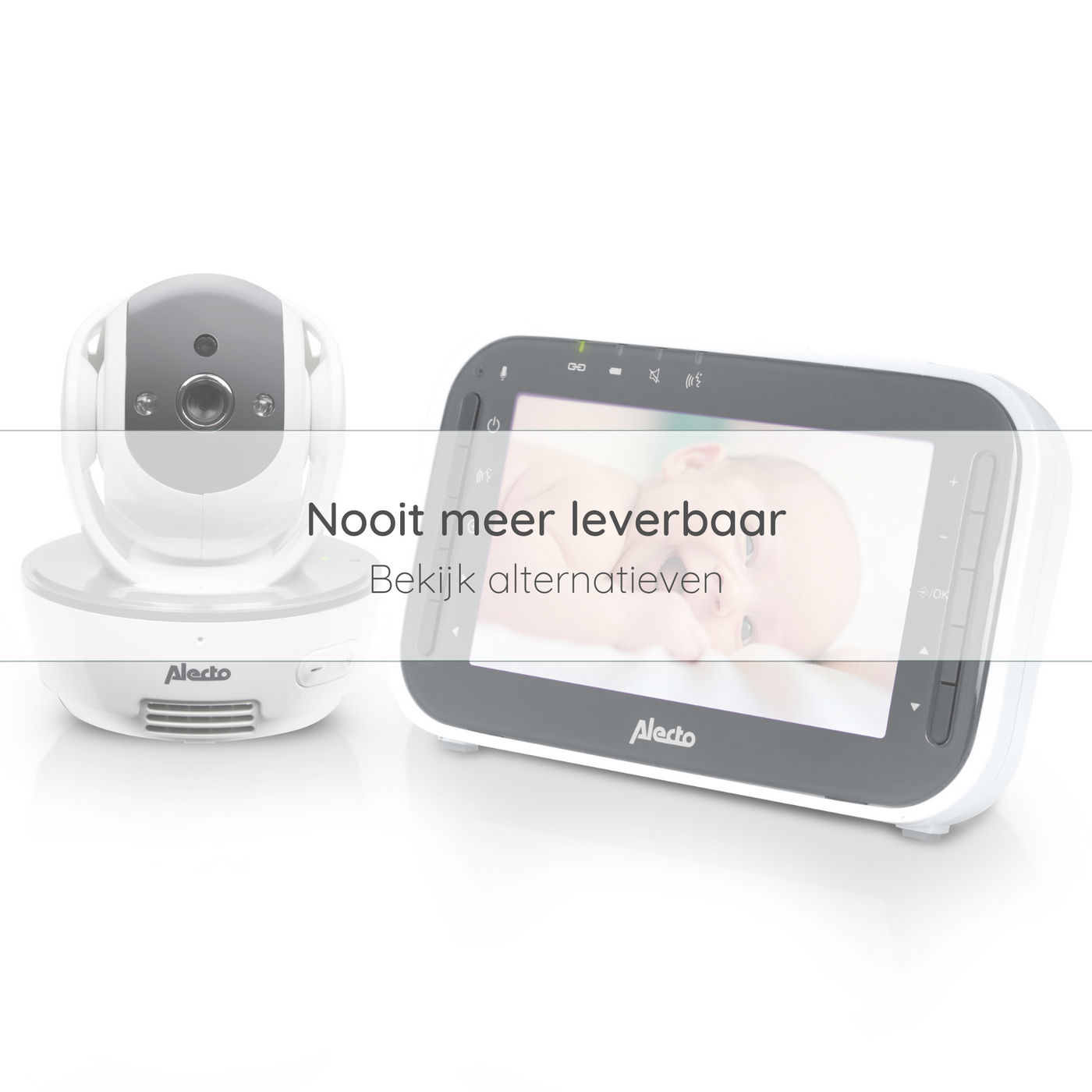 Alecto DVM-200 - Babyphone avec caméra et écran couleur 4.3", blanc/anthracite