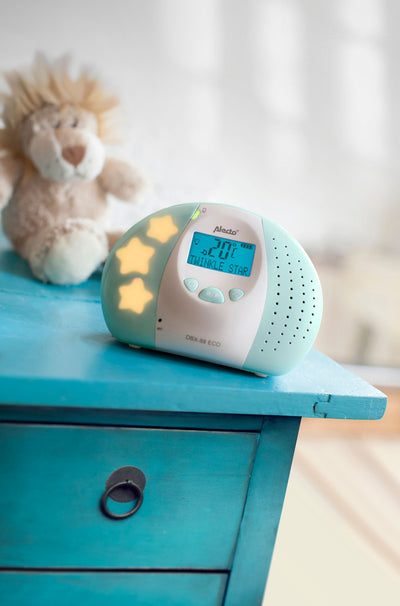 Alecto DBX-88MT - Full Eco DECT baby monitor with display, white/mint green