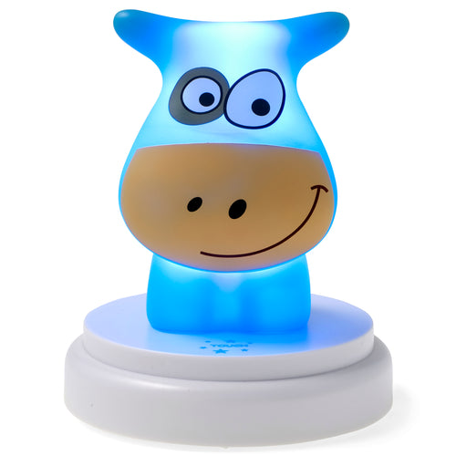 Alecto NAUGHTY COW - LED night light, cow, blue
