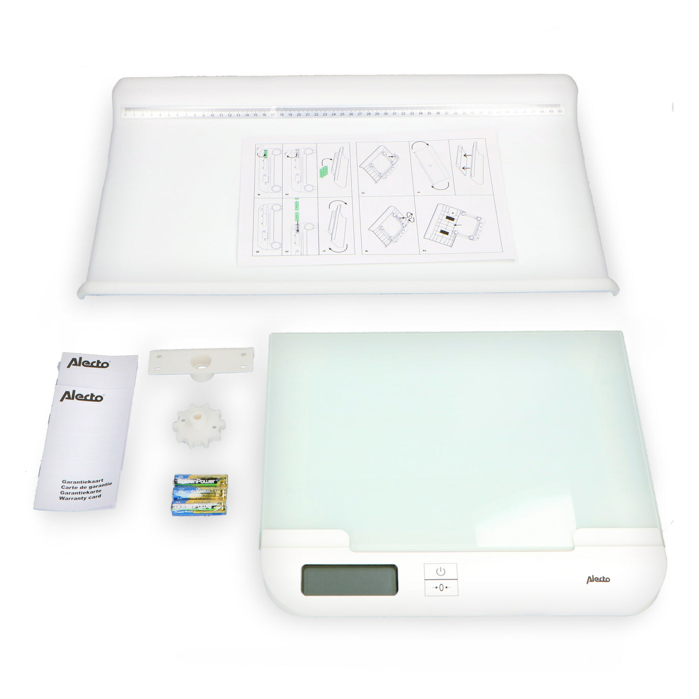 Alecto BC-10 - Baby and toddler scale, white