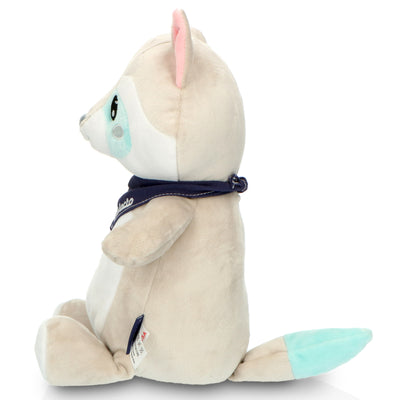 Alecto BC351 - Knuffel wasbeer met rustgevende geluiden en nachtlampje