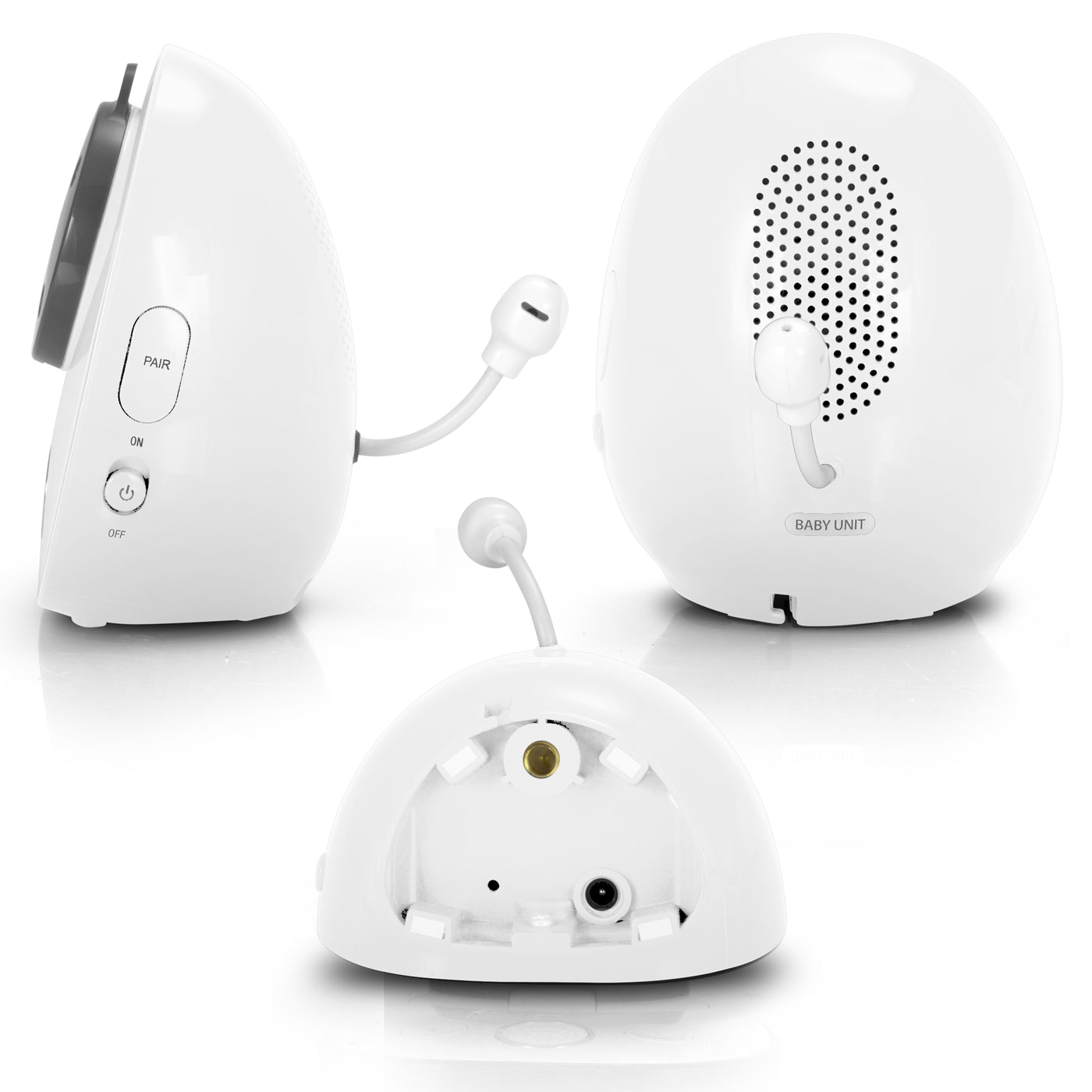 Alecto DVM-77 - Babyphone avec caméra et écran couleur 2.8", blanc/anthracite