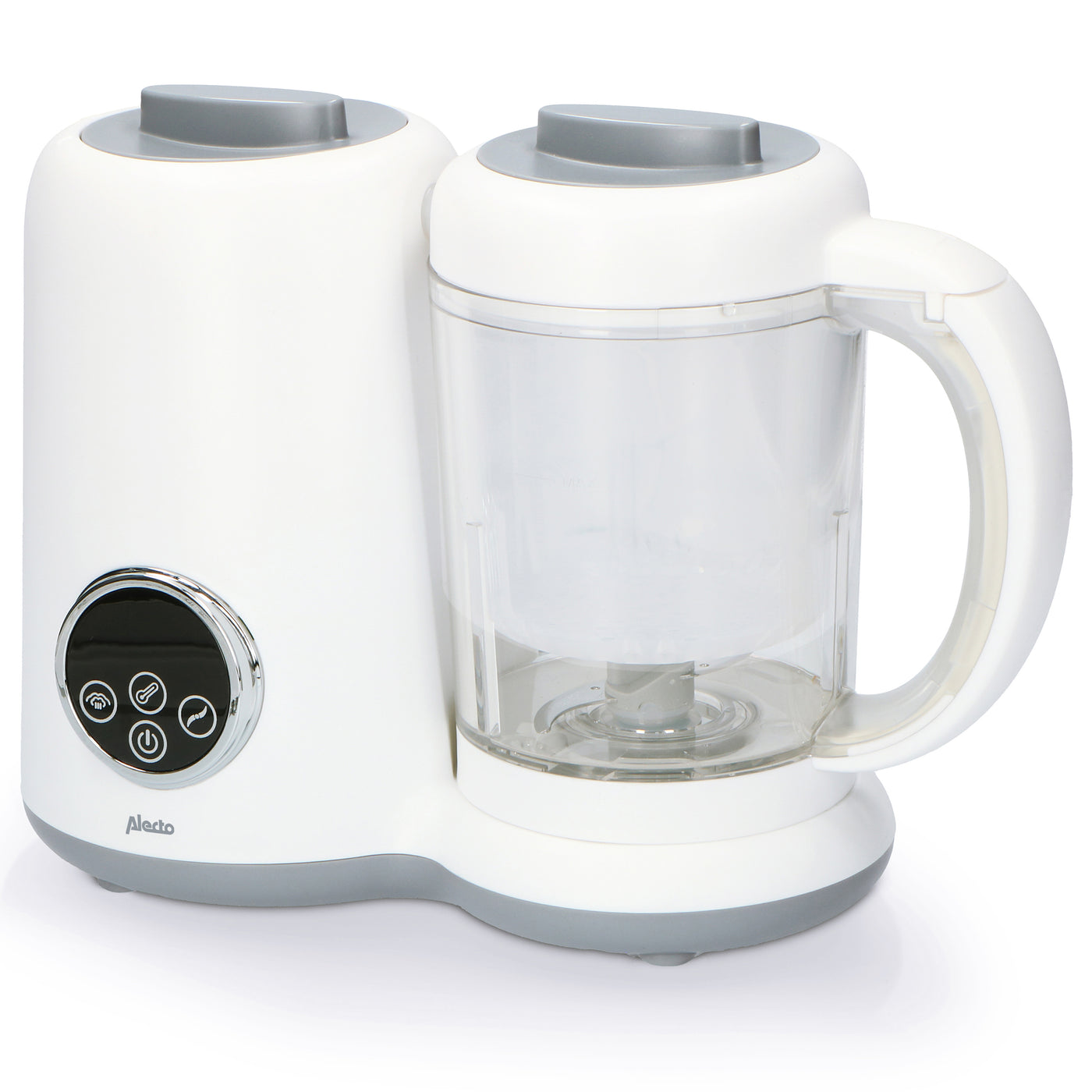 Alecto BFP-66 - 5-in-1 healthy baby food maker, white