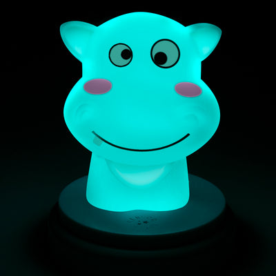 Alecto SILLY HIPPO - LED nachtlampje, nijlpaard, blauw