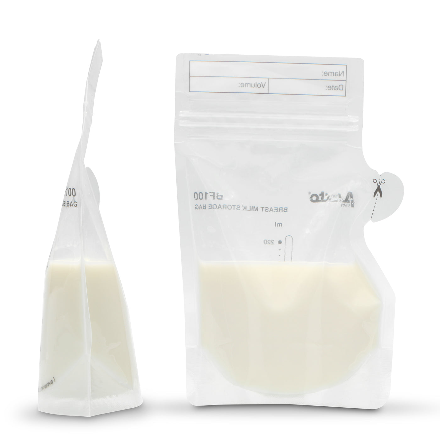 Alecto BF100 - Sacs de conservation lait maternel 220ml, 100 pièces