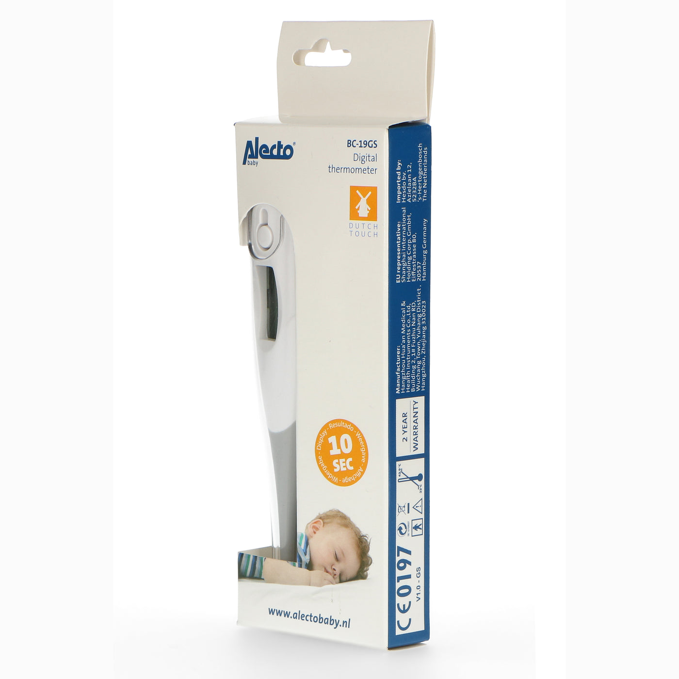 Alecto BC-19GS - Digitale thermometer, grijs