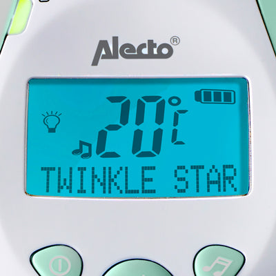 Alecto DBX-88MT - Full Eco DECT baby monitor with display, white/mint green