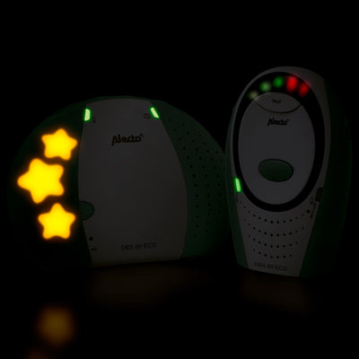 Alecto DBX-85MT - Full Eco DECT babyfoon, wit/mintgroen
