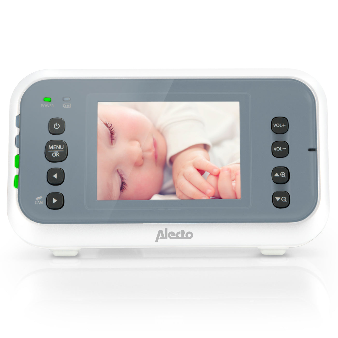 Alecto DVM-76 - Babyphone avec caméra et écran couleur 2.8", blanc/anthracite